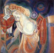 Delaunay, Robert The nude female is reading France oil painting artist